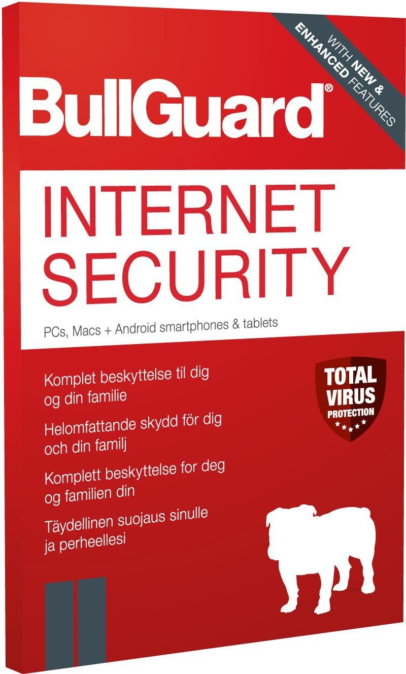 Bullguard Internet Security 2020 3 användare i 1 år