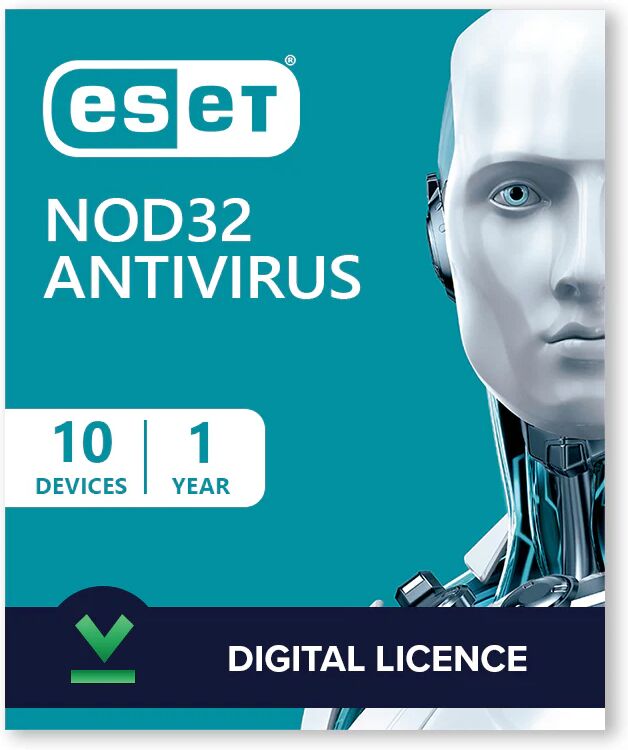 ESET NOD32 Antivirus 10 Dispositivos - 1 Año - Licencia Digital - Software para descargar