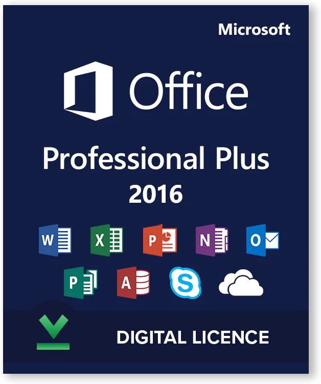 Microsoft Office 2016 Professional Plus - Licencia Digital - Software para descargar