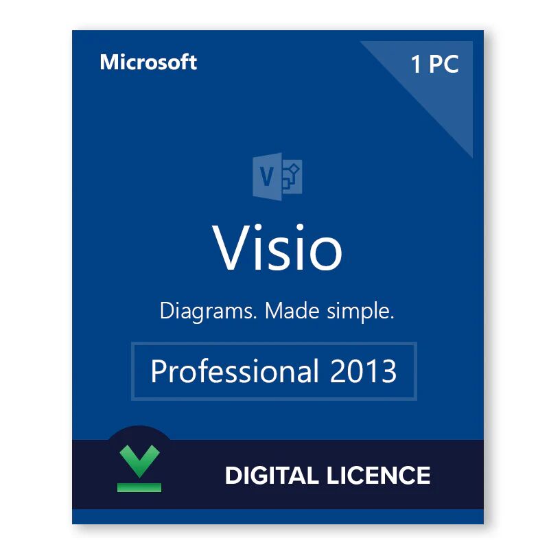 Microsoft Visio Professional 2013 I Licencia digital - Software para descargar