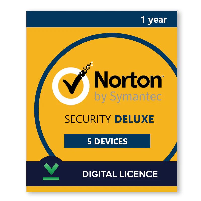 Symantec Norton Security Deluxe 5 Dispositivos - 1 año - Licencia Digital - Software para descargar