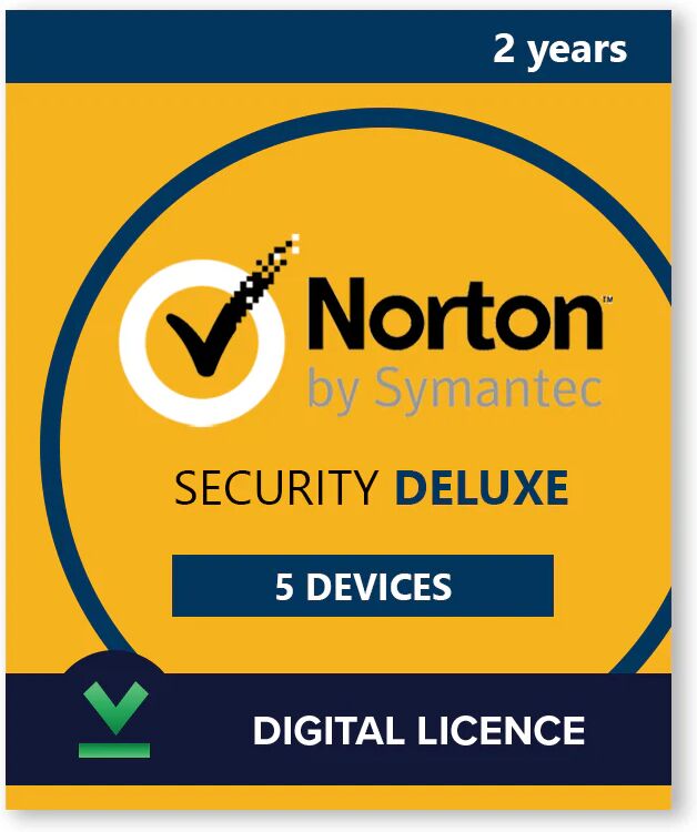 Symantec Norton Security Deluxe 5 Dispositivos - 2 años - Licencia Digital - Software para descargar