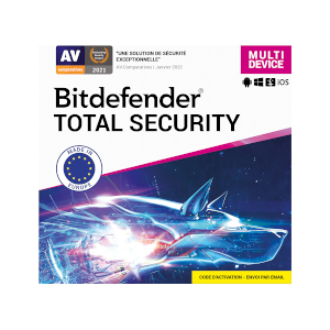 Bitdefender Total Security 2024 - 10 appareils - Abonnement 2 ans - Publicité