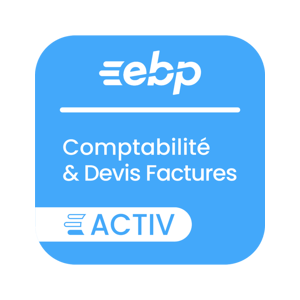 EBP Comptabilité et Devis-Factures ACTIV + Service Premium - 1 utilisateur - Renouvellement 1 an - Publicité