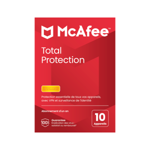 McAfee Total Protection 2024 - 10 appareils - Abonnement 1 an - Publicité