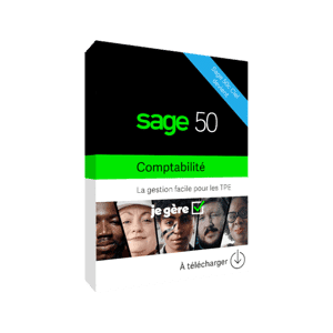 Sage 50 Comptabilité Premium - Formule Serenity - 1 utilisateur - 10 SIRET - Abonnement 1 an - Publicité