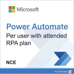 Microsoft Power Automate per user with attended RPA plan NCE