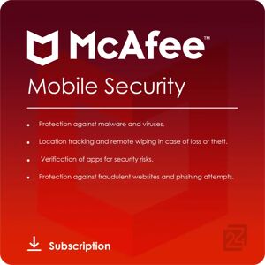 McAfee Mobile Security 3 Dispositifs / 1 An