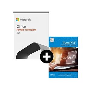 Microsoft Pack Office Famille et Etudiant 2021 + FlexiPDF Home & Business - Licence perpétuelle - 1 poste - A télécharger - Publicité