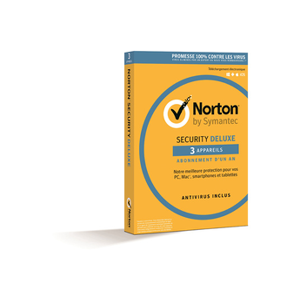 Symantec NORTON SECURITY DELUXE 3.0 FR 1u 3Devi - Publicité