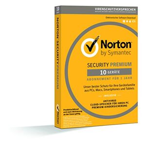 Symantec Norton Security Premium 2018   10 Geräte   1 Jahr   PC/Mac/iOS/Android   Download - Publicité