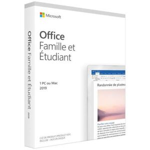 Microsoft Pack Office Famille Et Étudiant 2019