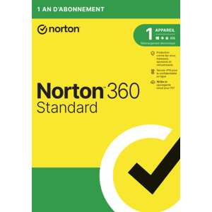 Symantec Norton 360 Standard 2024 - 1 Appareil 1 An