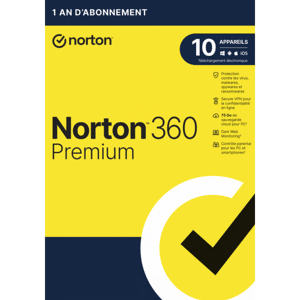 Symantec Norton 360 Premium 2024 - 10 Appareils 1 An