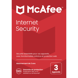 Mcafee Internet Security 2024 3 Appareils 2 Ans