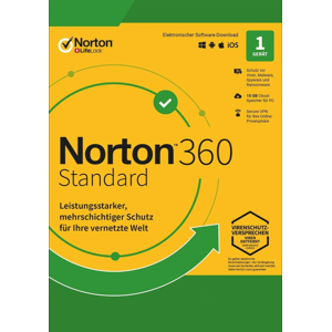 Symantec Norton 360 Standard 1 PC / 1 an 10 GB - Aucun abonnement