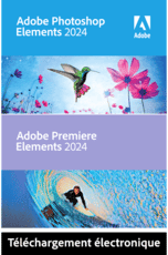 Adobe Photoshop Elements 2024 &amp; Premiere Elements 2024 - Windows - 2 appareils - Offre Max