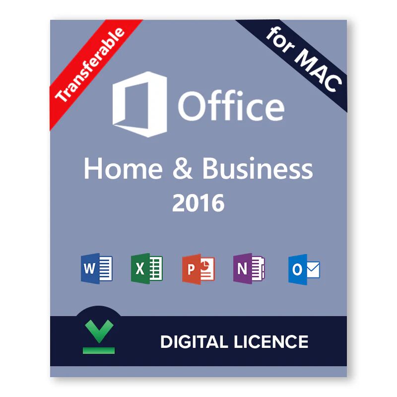 Microsoft Office 2016 Famille et Petite Entreprise pour MAC - Licence numérique - Logiciel en téléchargement