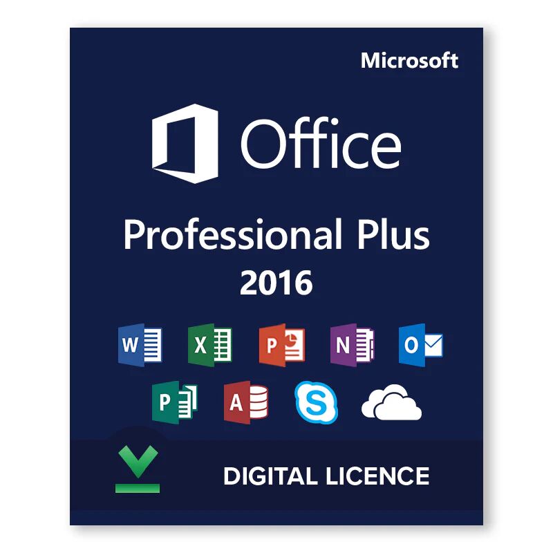 Microsoft Office 2016 Professionnel Plus - Licence numérique - Logiciel en téléchargement