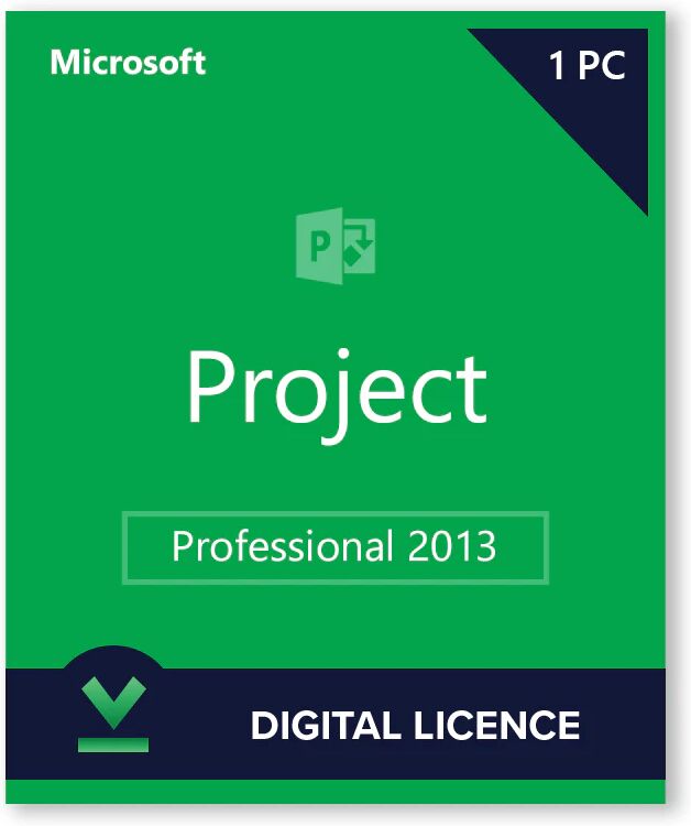 Microsoft Project 2013 Professionnel - Licence numérique - Logiciel en téléchargement