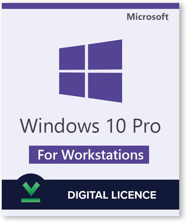 Microsoft Windows 10 Pro pour Stations de travail - Licence numérique - Logiciel en téléchargement