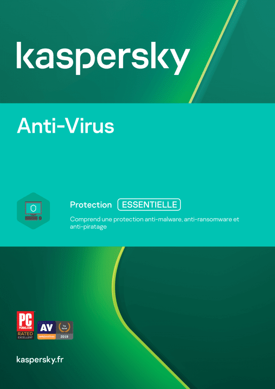 Kaspersky Antivirus 2021 2 Appareils 1 An