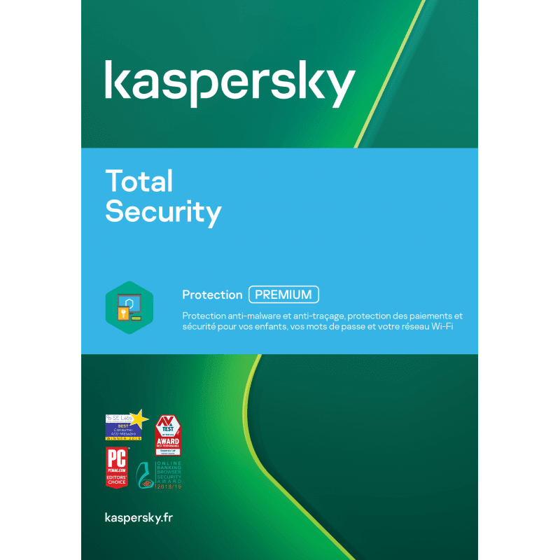 Kaspersky Total Security 2021 2 Appareils 1 An