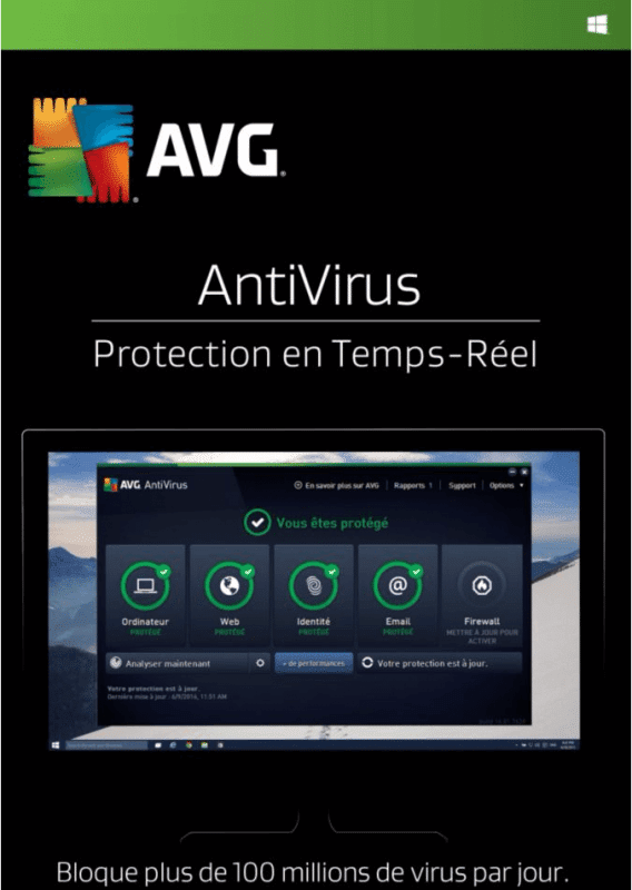 Avg Antivirus 2021 3 Appareils 2 Ans