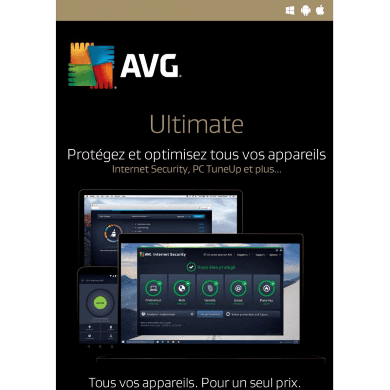 Avg Ultimate 2021 Appareils Illimités 1 An