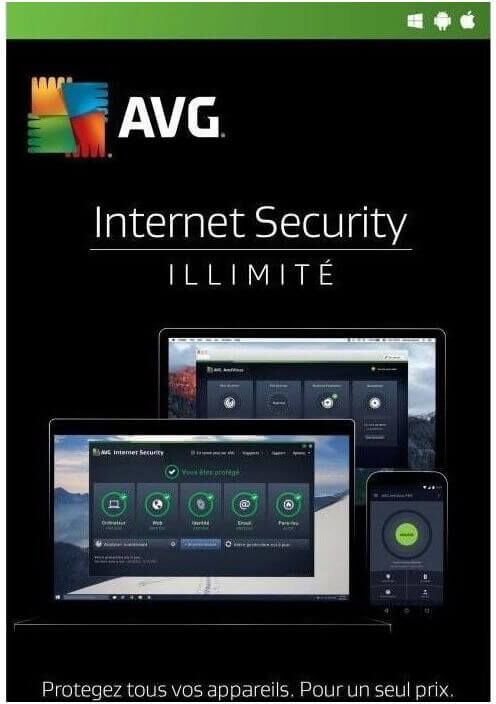 Avg Internet Security 2021 Appareils Illimités 2 Ans