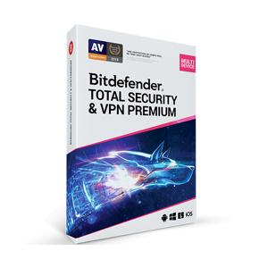 Bitdender Bitdefender Total Security & Vpn Premium 2024 Licenza 10 Dispositivi 1 Anno