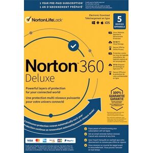 Norton 360 Deluxe 50GB PC MAC 5 Dispositivi 1 Anno