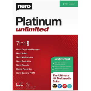 Nero Platinum Unlimited 2024 1 Dispositivo Perpetua Solo Windows