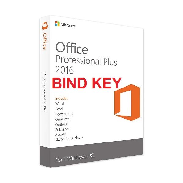 microsoft office 2016 professional plus  32/64 bit bind key esd