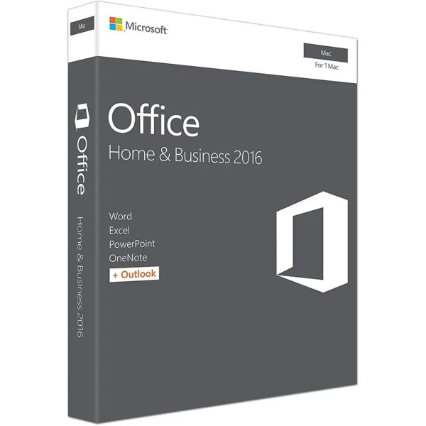 microsoft office 2016 home and business 32/64 bit key esd (mac)