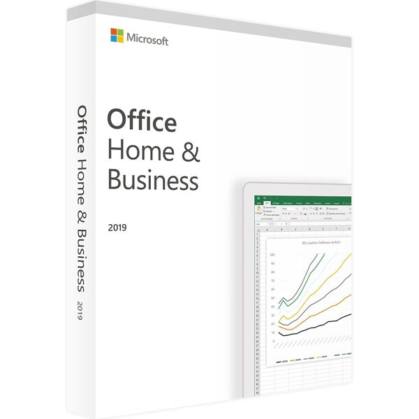 microsoft office 2019 home & business 32/64-bit esd a vita