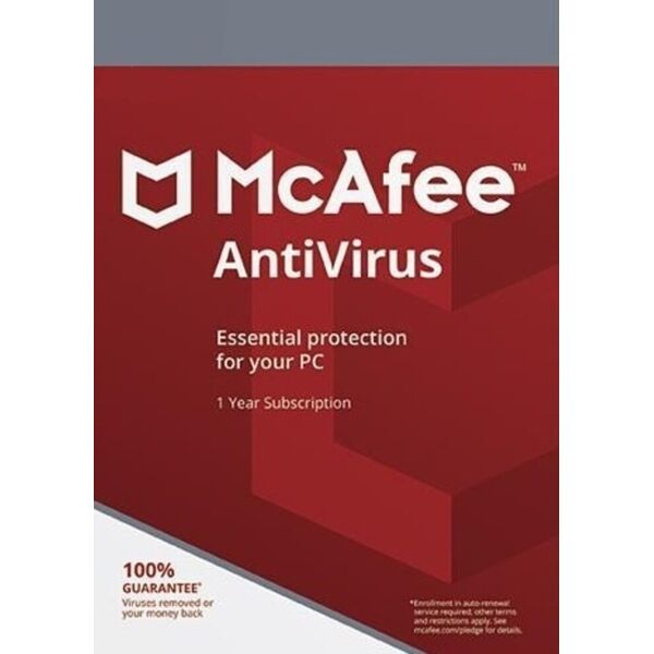 mcafee antivirus 2023 pc mac 1 dispositivo 3 anni