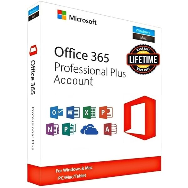 microsoft office 365 pro plus 2021 5 utenti pc mac esd a vita