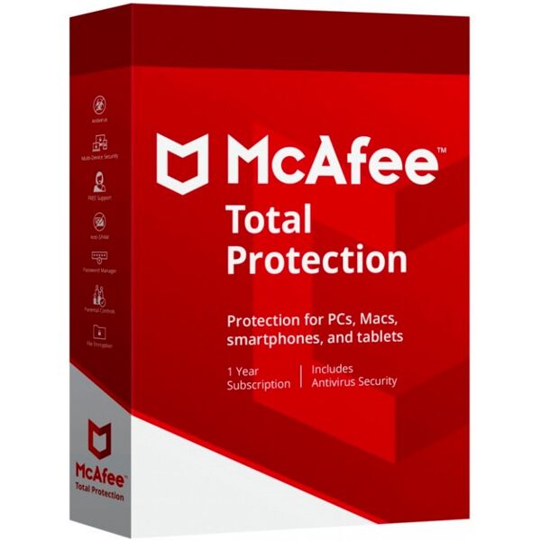 mcafee total protection - 1 - 1 anno