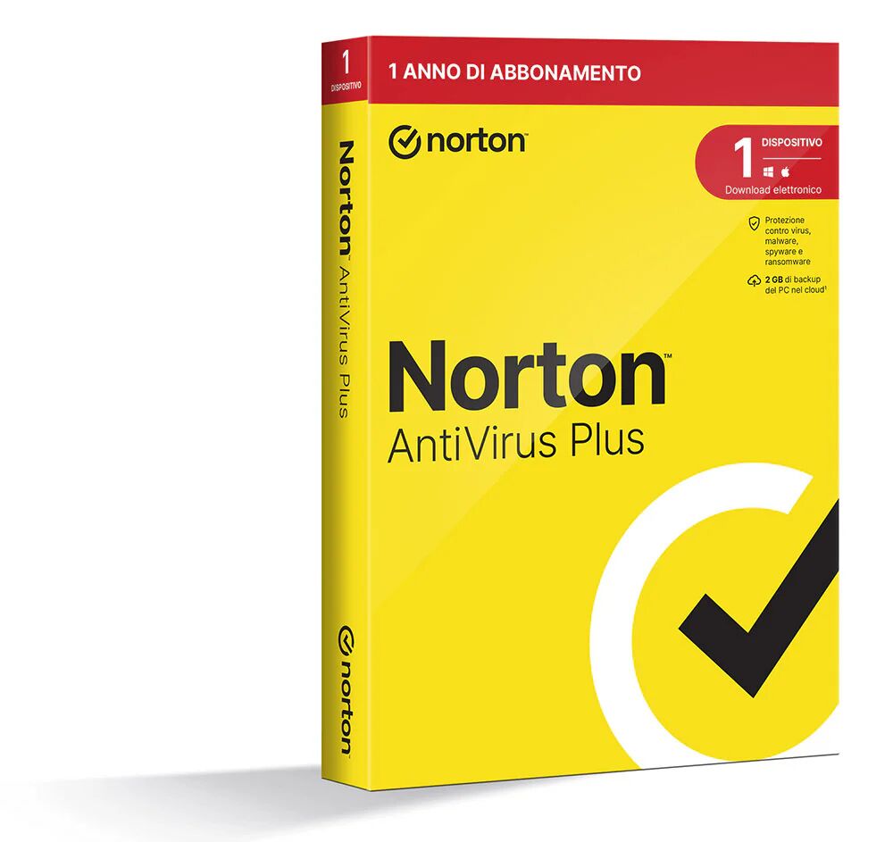 NortonLifeLock Norton Antivirus Plus 2024   1 Dispositivo   Licenza di 1 anno   PC o Mac