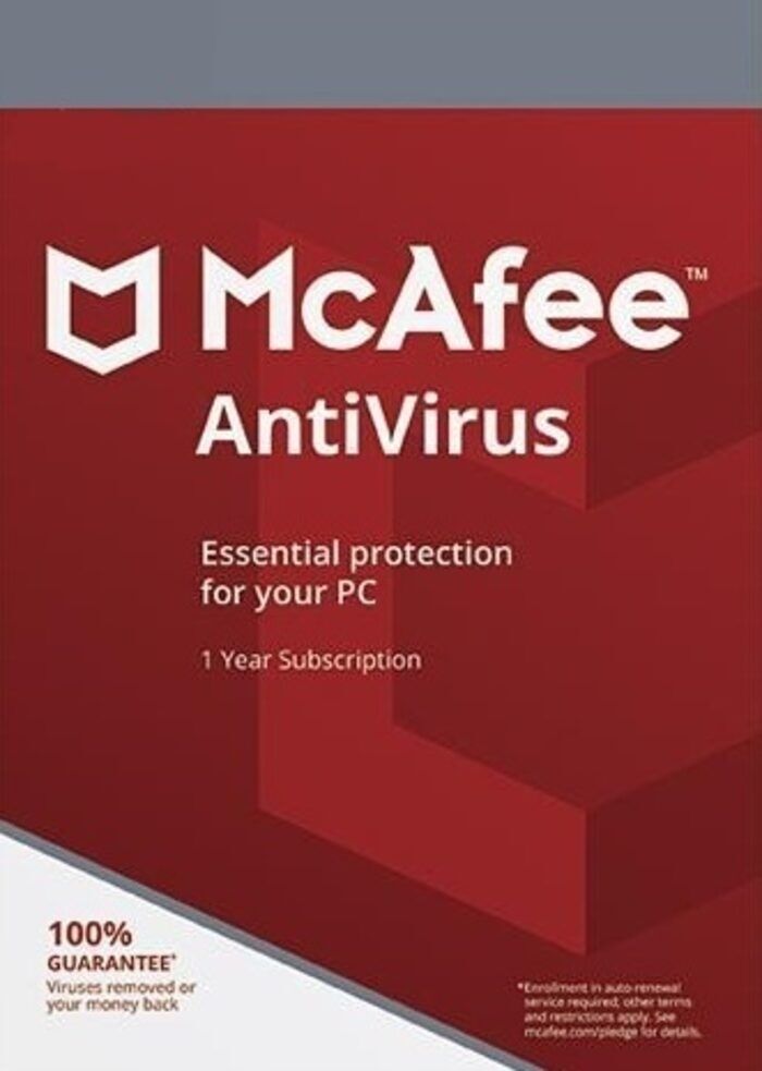 McAfee antivirus 2023 PC MAC 1 Dispositivo 1 Anno