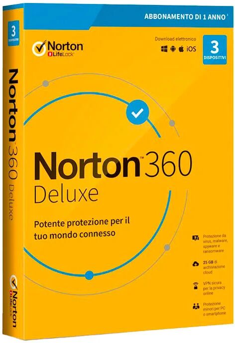 Symantec Norton 360 Deluxe - 1 Anno - 5