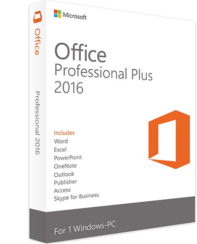 Microsoft OFFICE 2016 PROFESSIONAL PLUS (WINDOWS)