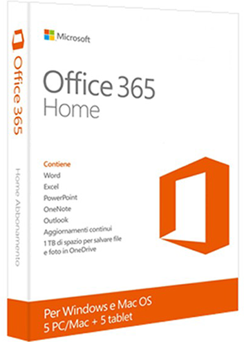 Microsoft OFFICE 365 HOME PC E MAC