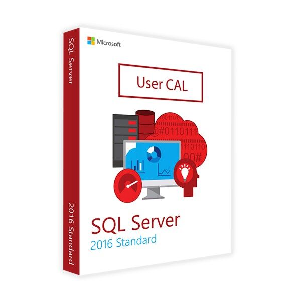 Microsoft SQL SERVER STANDARD 2016 10 USER CAL