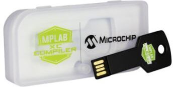 Microchip Software Compilatore MPLAB XC8 con licenza dongle PRO , per Linux, macOS, Windows, SW006021-DGL