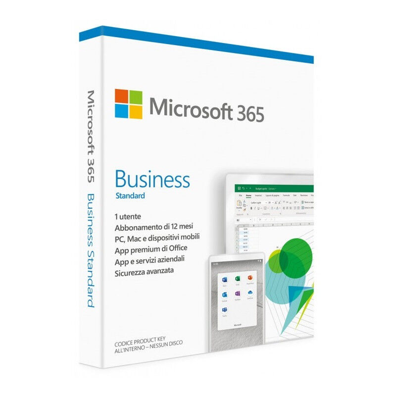 Microsoft Office 365 Business Business Standard 1 Utente 15 Dispositivi 1 Anno