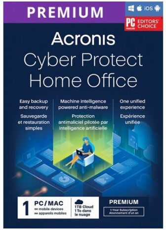 Acronis Cyber Protect Home Office Premium + 1TB Cloud Storage 1 Dispositivo 1 Anno