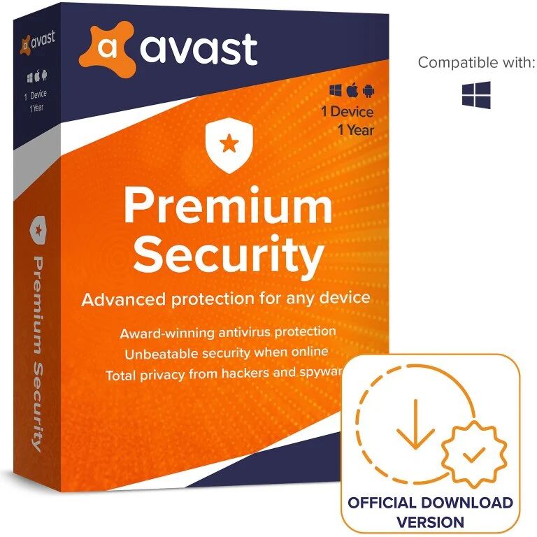 Avast premium security 1 pc 1 ano descarga digital