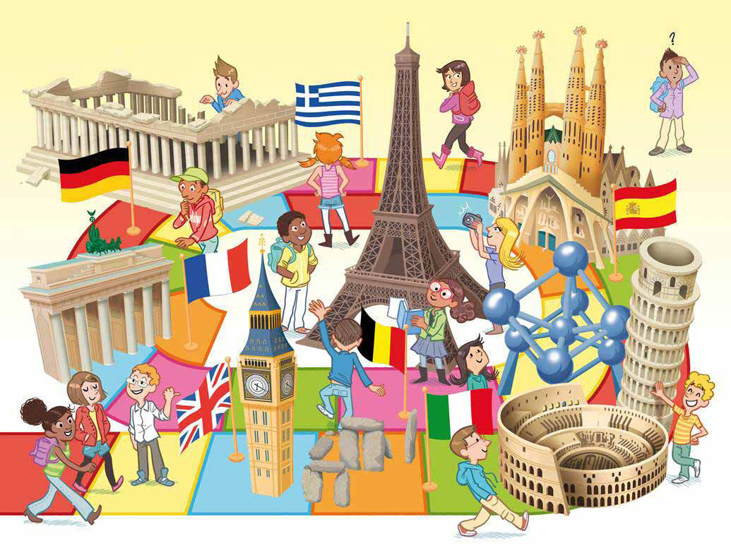 BESOIN Postal Escolar Europa 18X24/18x27/20x30cm X100